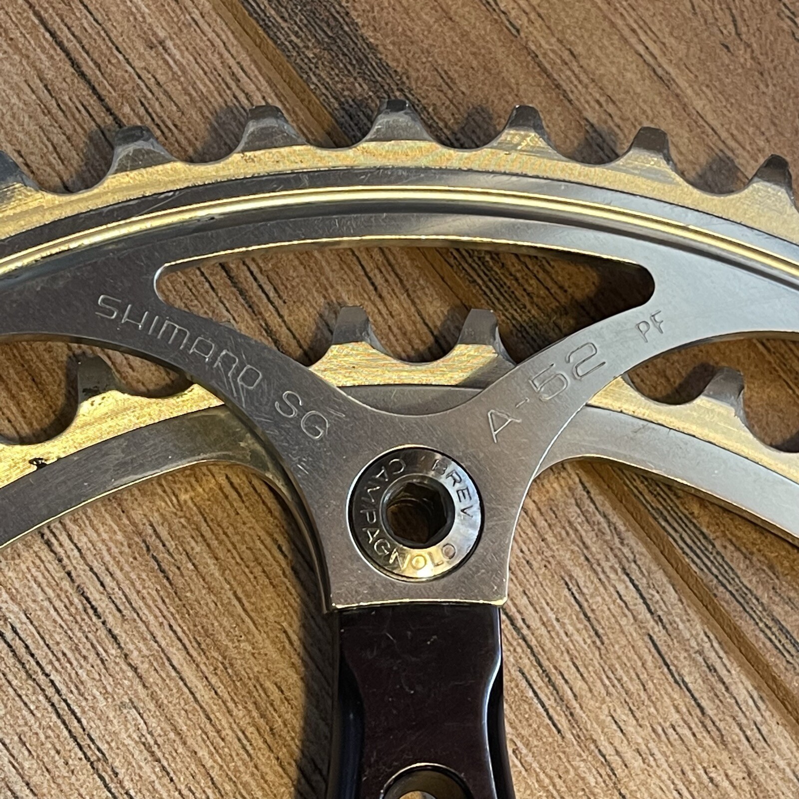 Vintage Cook Bros Racing PCH Road Crankset 181 52 42 Dogbone Square Taper 130BCD