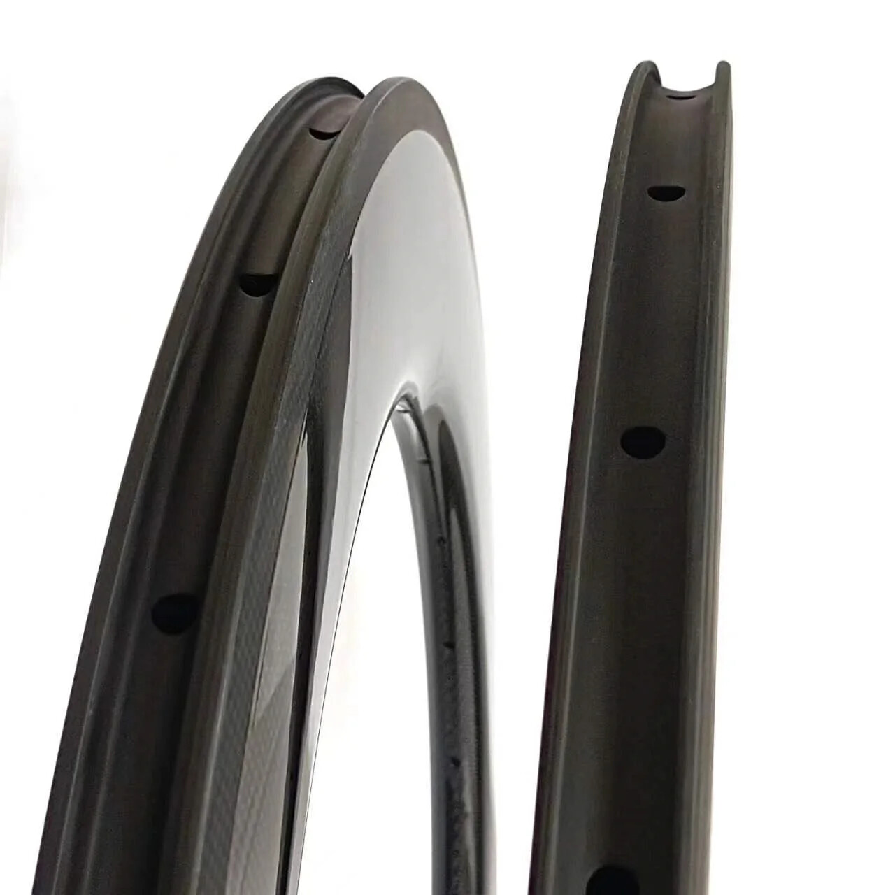 700C Road TT Track Bike Disc Carbon Rims 88mm Depth 25mm Width Tubular Clincher