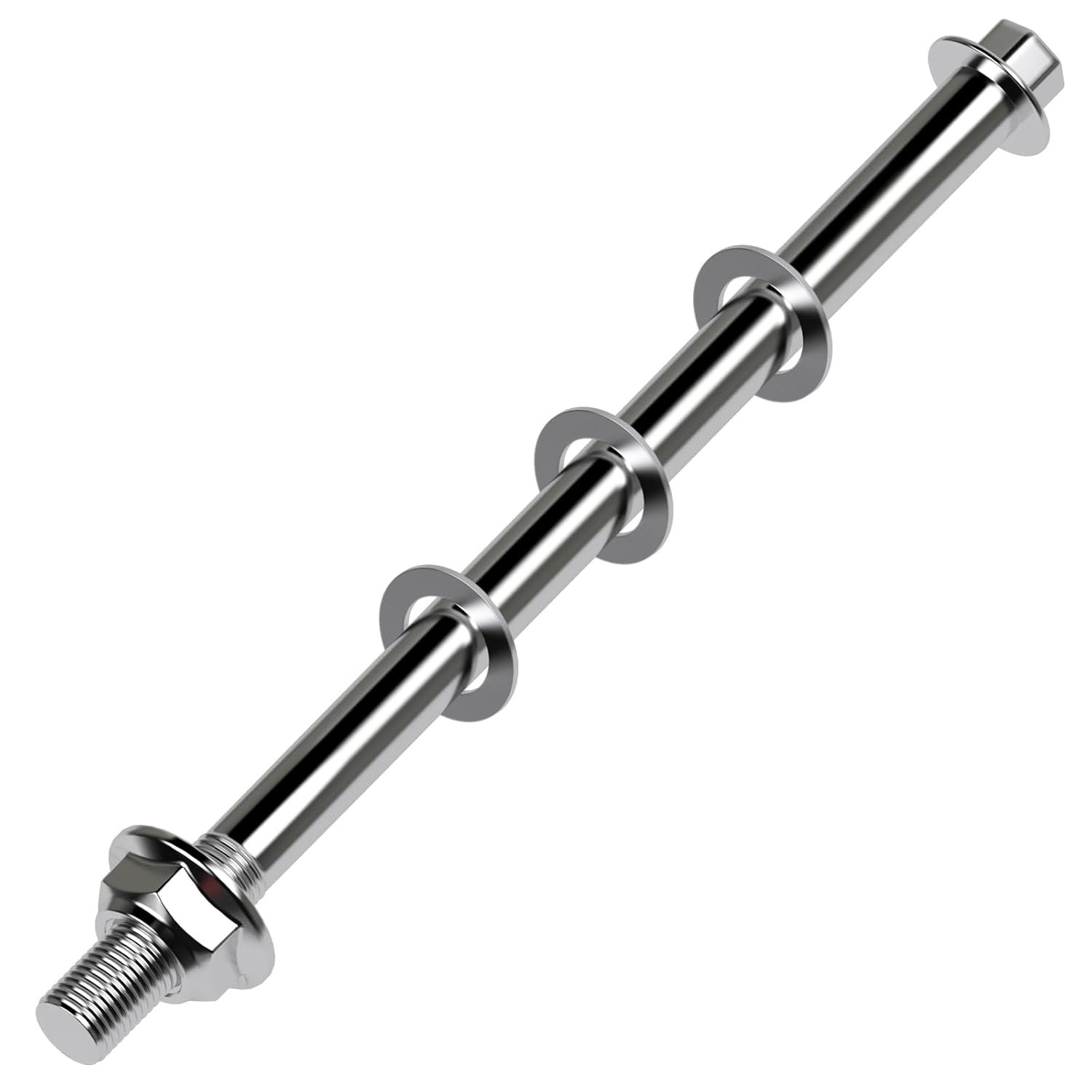 12mm 270mm Mini Bike Rear Axle Nut Bolt with 6201RS Wheel Bearings…