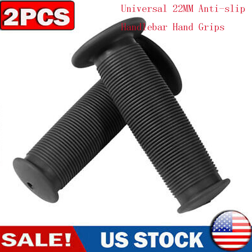Pair 22mm Motorcycle Elastic Anti-Slip Soft Rubber Handlebar Hand Grip Cover