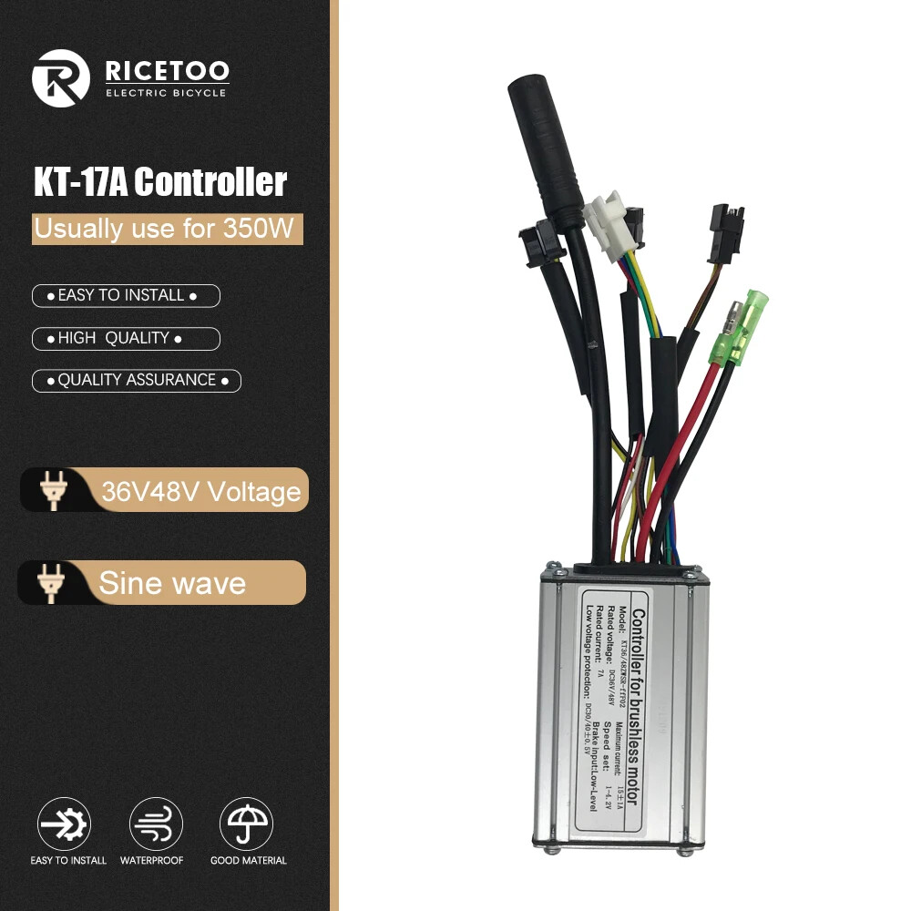 250W-3000W Electric Bicycle KT 15A-50A Sine/Square Wave Brushless Controller