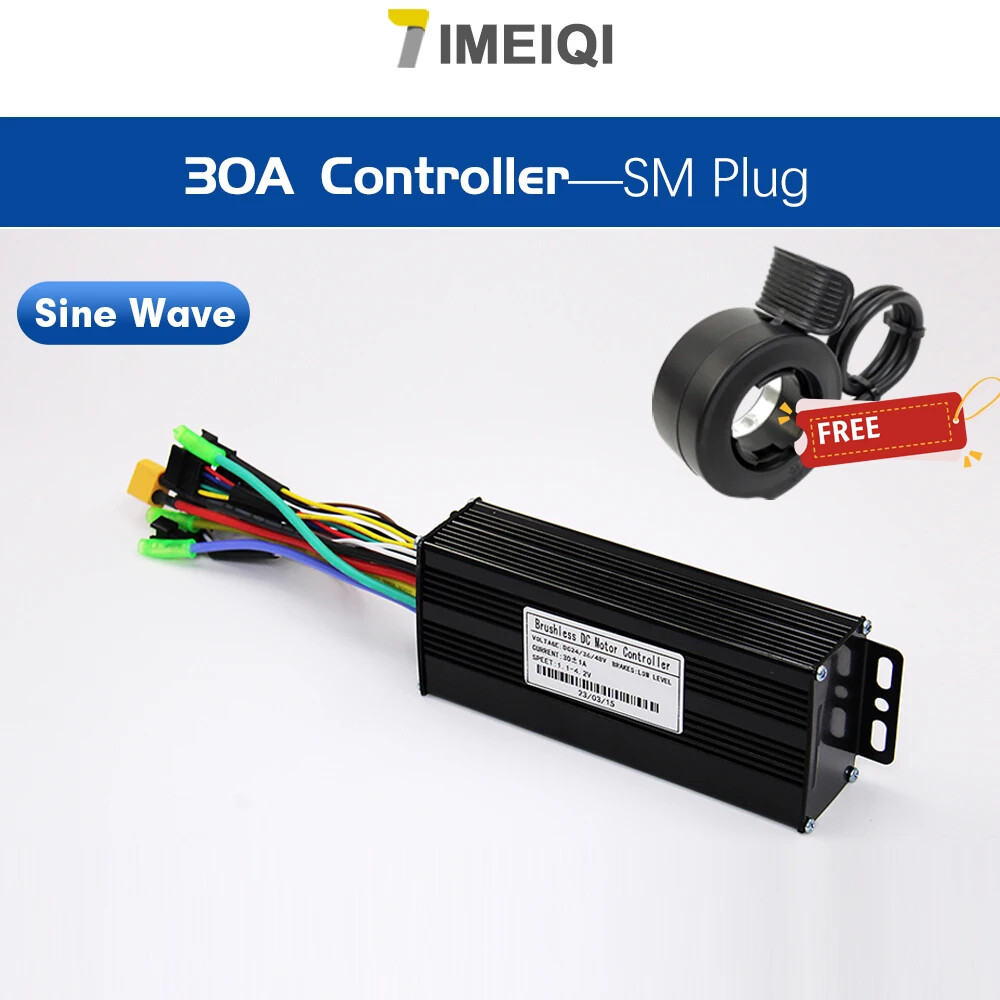 E-bike 3-mode Sine Wave 36V 48V 17A/26A/30A/40A Brushless Motor Controller Kits