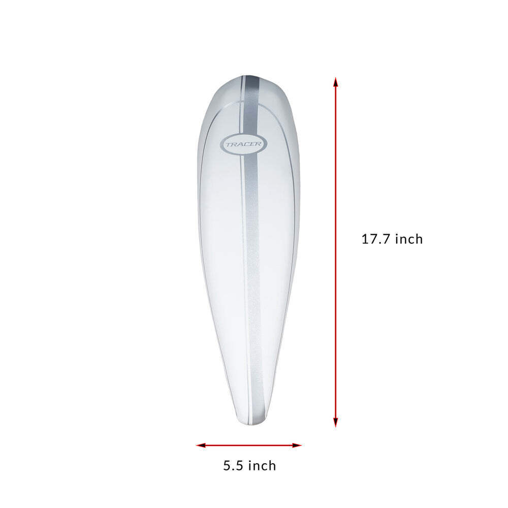 Tracer Banana Seat White w/Silver Center for 20″ Lowrider Cruiser Bikes