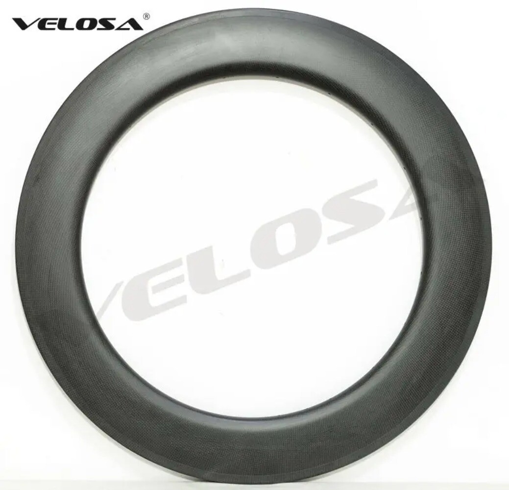 700C Road Bike Carbon Rims 88mm Depth 25mm Width Aero U Shape Clincher/ Tubular