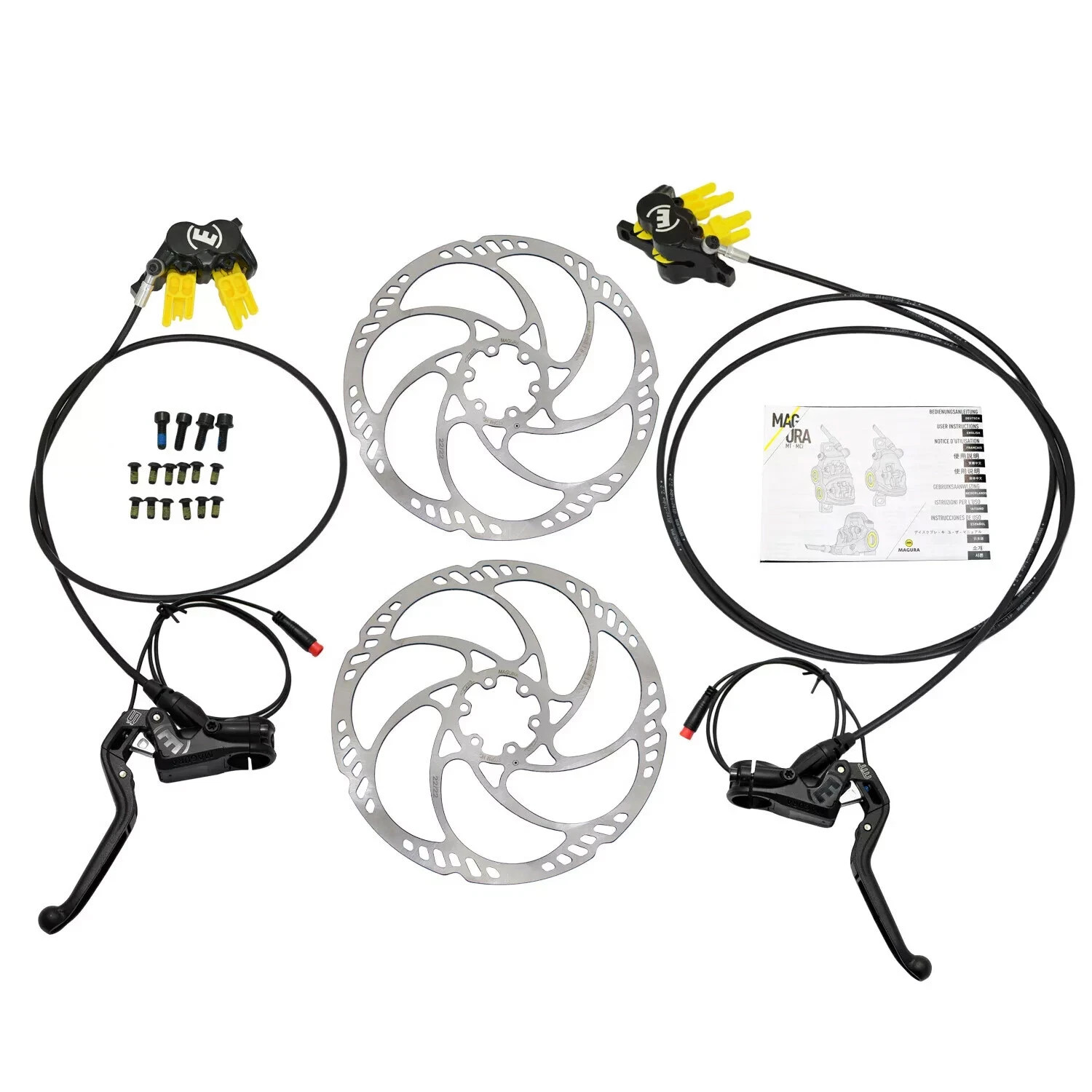 Magura MT Sport Piston Hydraulic Disc Brake w/ MT Thirty Lever Front Rear Black