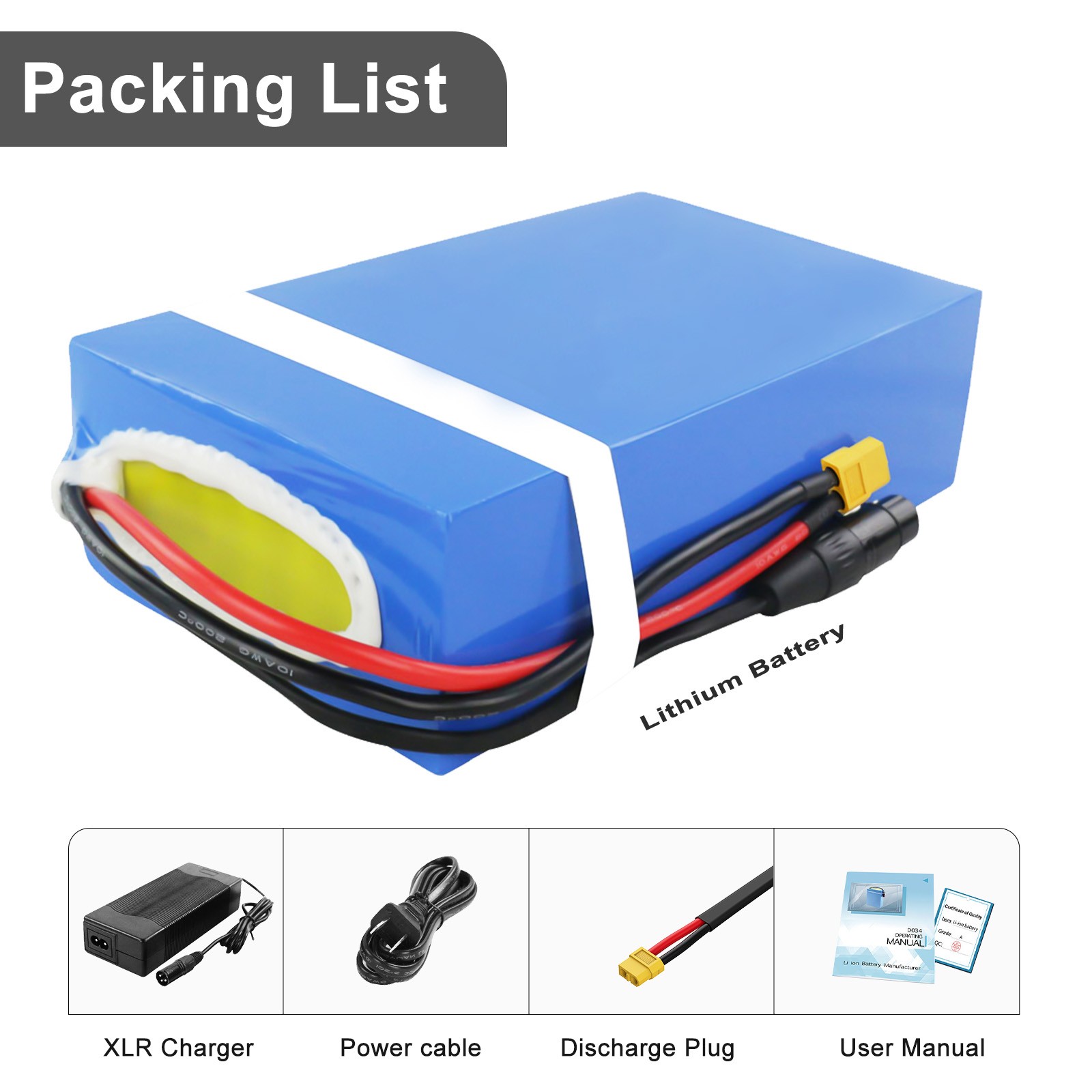 Ebike Battery 36V 48V 72V 15AH/20AH/30AH Li-Ion for 0~3000W Electric Scooter US
