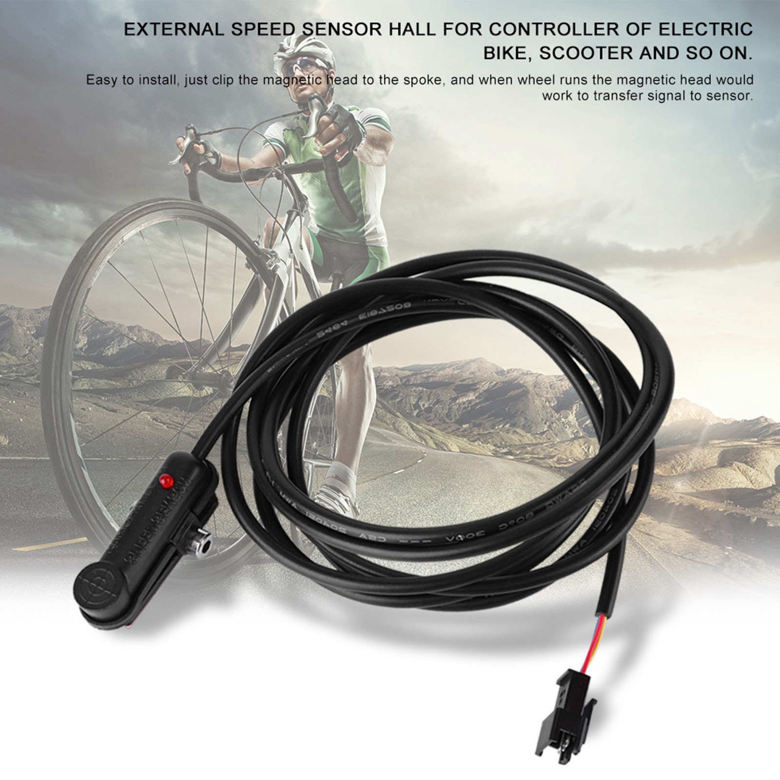 1 X Magnetic Head Speed Sensor Hall For Electric Bike Scooter Controller New
