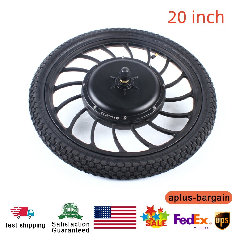 20″ 1000W E bike Front Wheel Electric Bicycle Motor Conversion Kit 0-40km/h