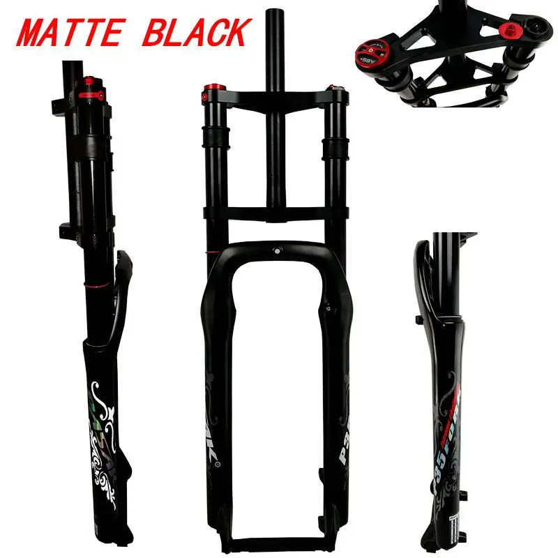 Double Shoulder Fat Bike Front Fork 26×4.0in Snow Mountain Bicycle Air Forkes