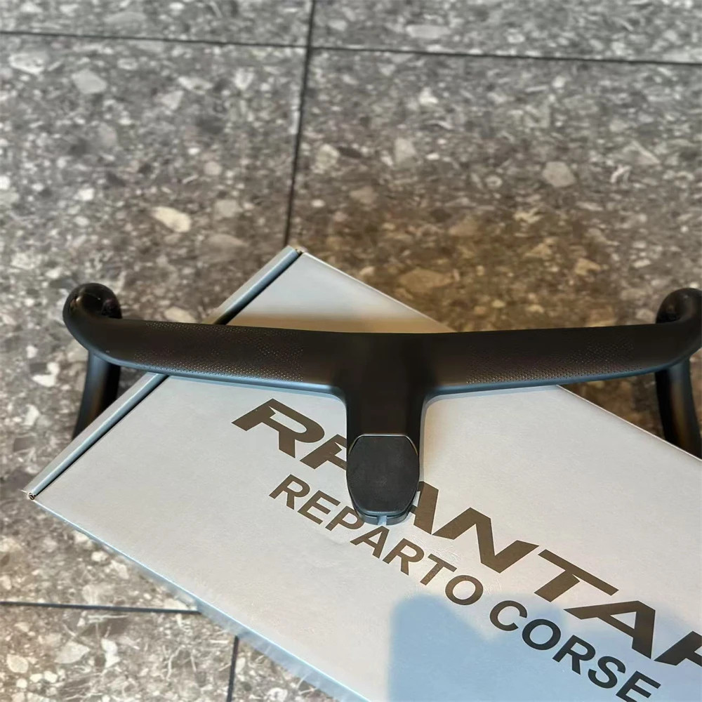 Carbon Fiber Gravel Road Bike Integrated Cockpit OD2 Handlebar -10° for 31.8mm