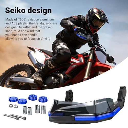 Dirt Bike Handguards, Aperture 0.66-0.83″ Motorcycle Handlebars Guards Blue