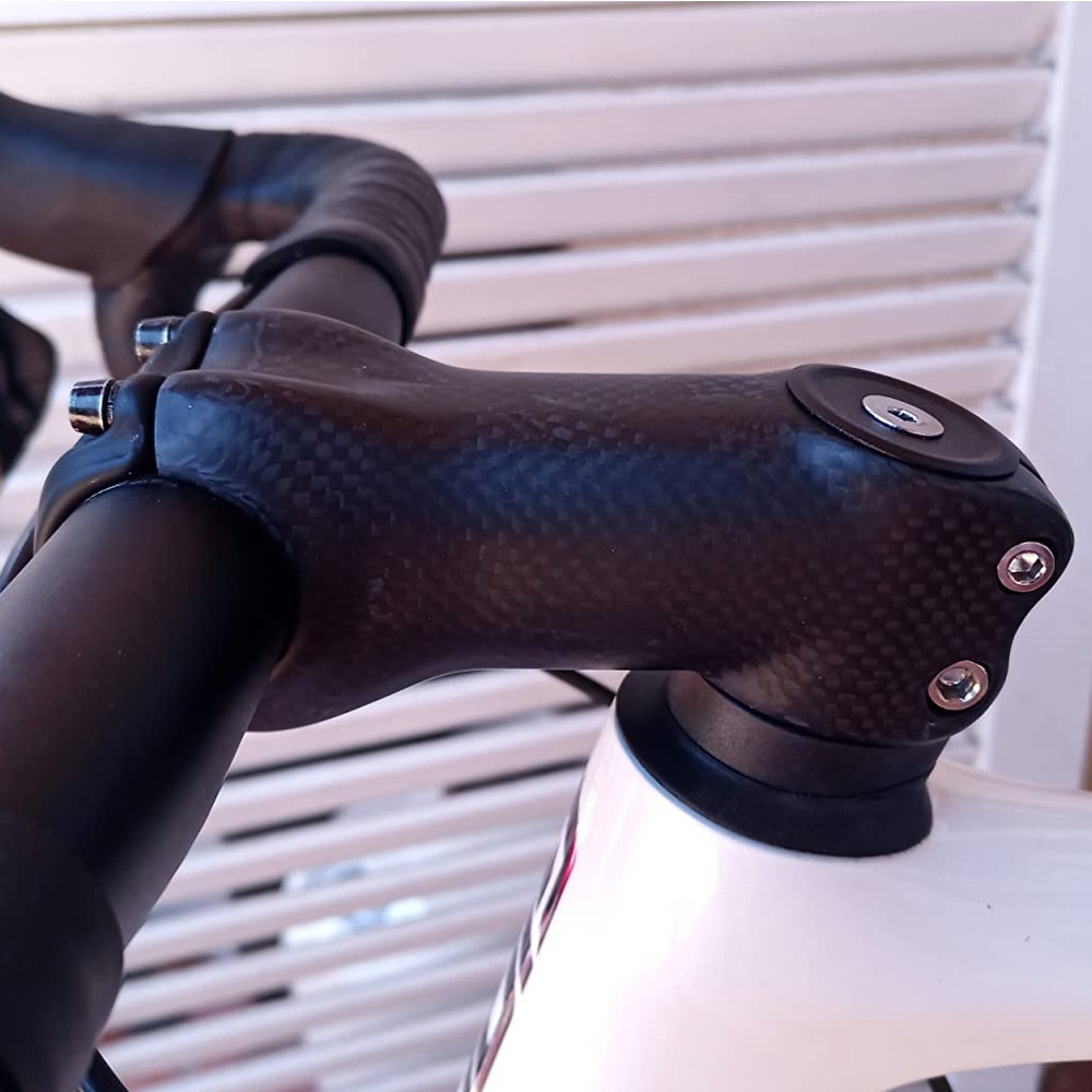 Carbon Fiber MTB Stem 31.8 6/17 Degree Road Bike Bicycle Stem 1-1/8″ Carbon Stem