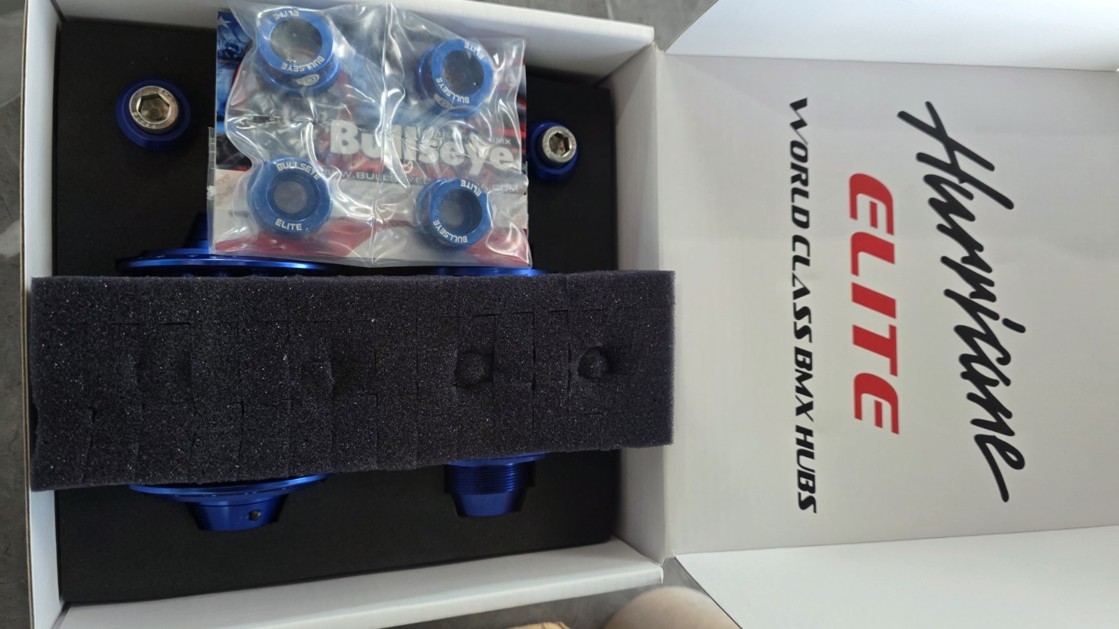 BULLSEYE 🎯 Blue Hurricane Elite Top Notch Hubs With Upgraded Volcanos Bmx Gt Se