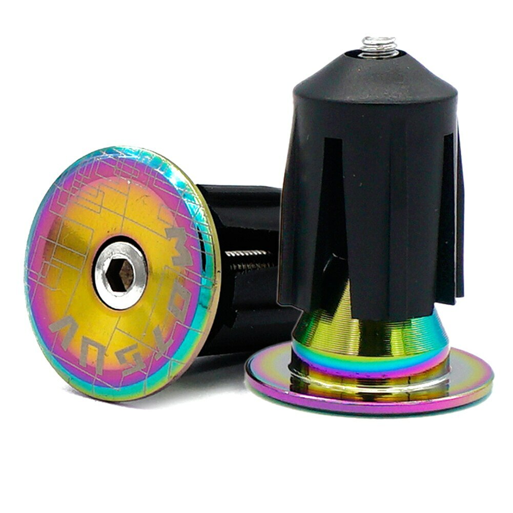 Bike End Plugs Aluminum Alloy Lock MTB Handle Bar Grips bicycle grip cover cap