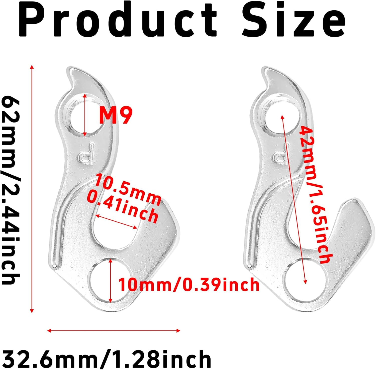 Universal Derailleur Hanger Replacement Part for Most Bicycle Models