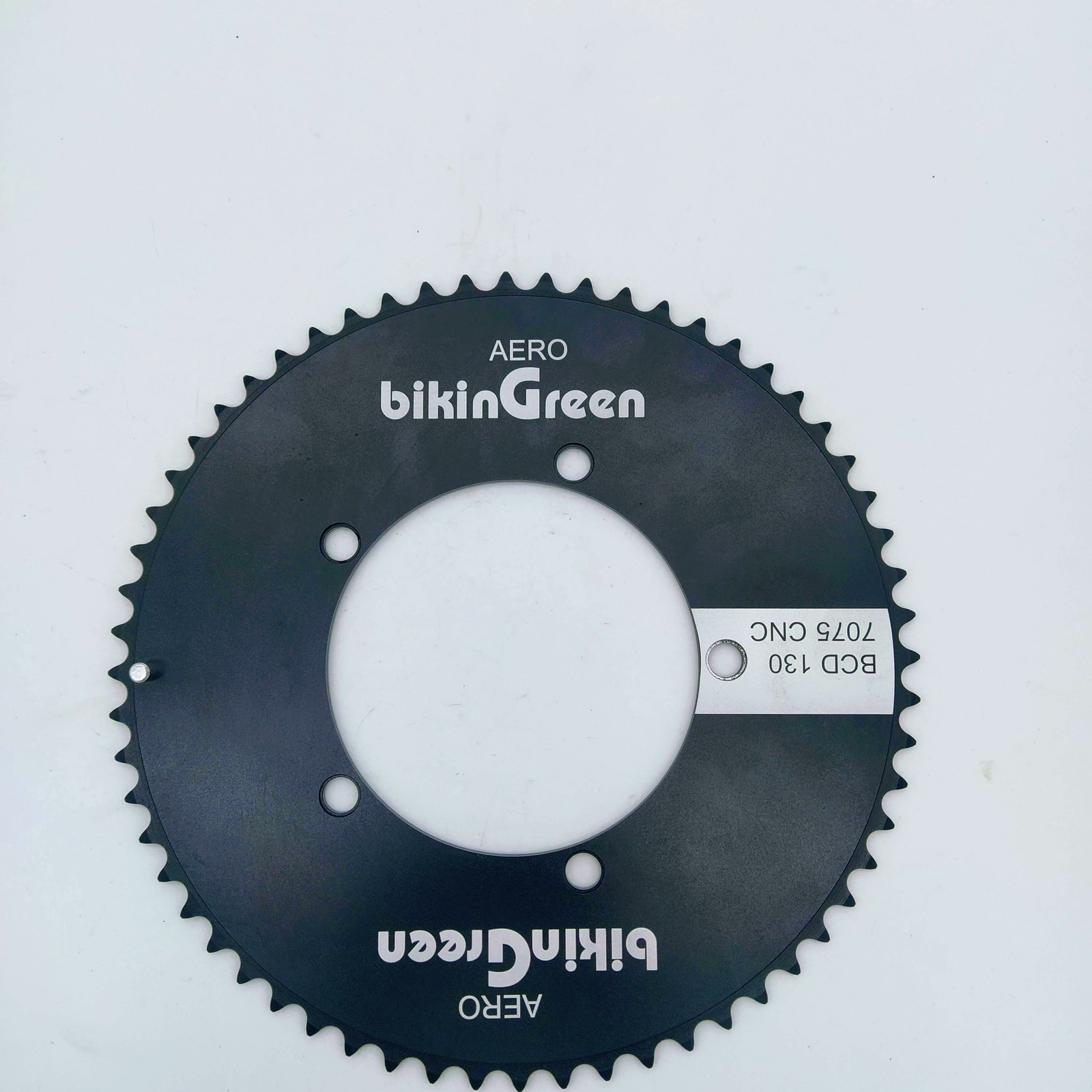 Bikingreen 60T BCD130 Recumbent Chainring CNC 7075 Road FixIe “Black” TT Track