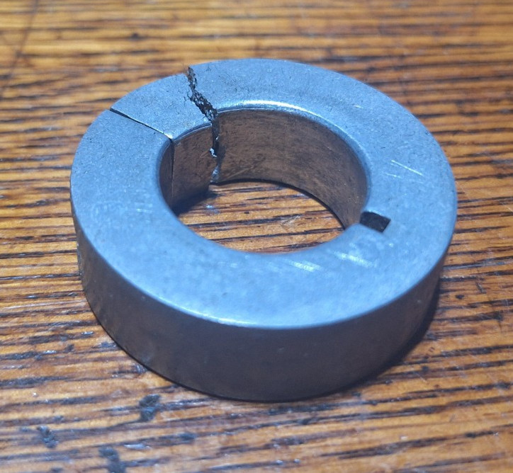 Damaged Vintage 90’s Old School BMX 1” DK Seat Clamp Original Racing Survivor