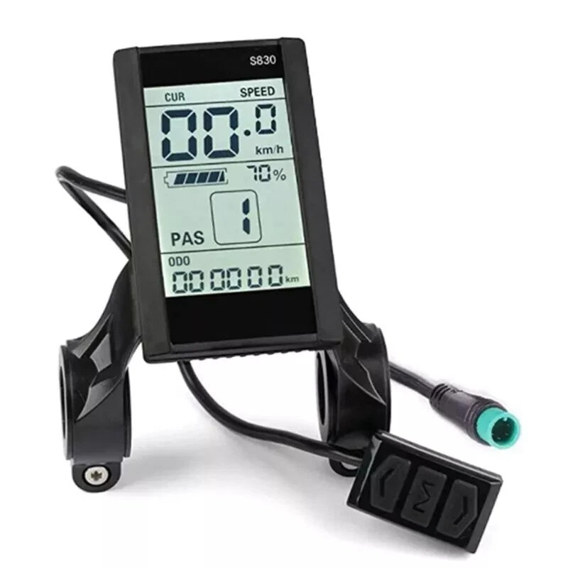 E-Bike 24V 36V 48V EBike S830 LCD Display Screen Control Meter Panel Bike.
