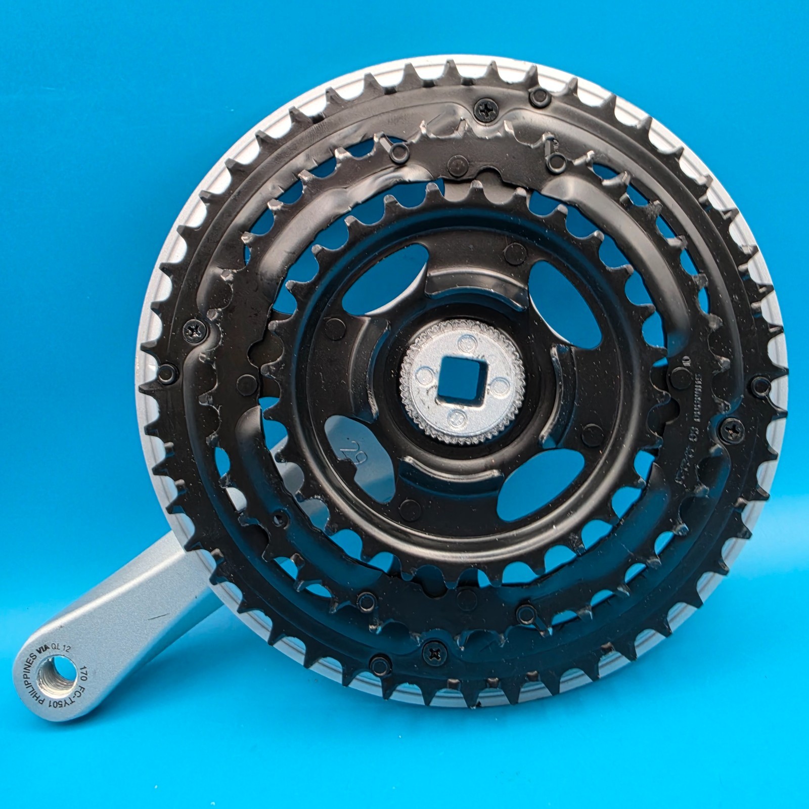 Shimano Tourney FC-TY501 Square Taper Triple Crankset 170mm 48/38/28t NEW f15