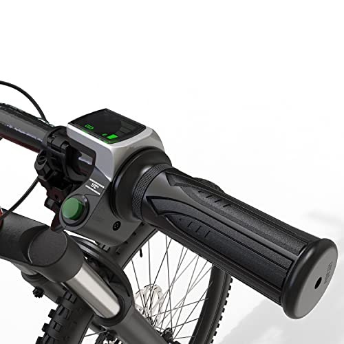 36V Electric Bike Twist Throttle with LCD Voltage Display, Waterproof Ebike