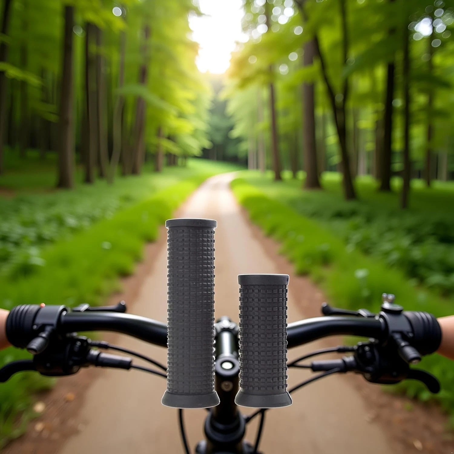 2PCS Bike Handlebar Grips Long/Short for Twist Shifter MTB Anti-Slip