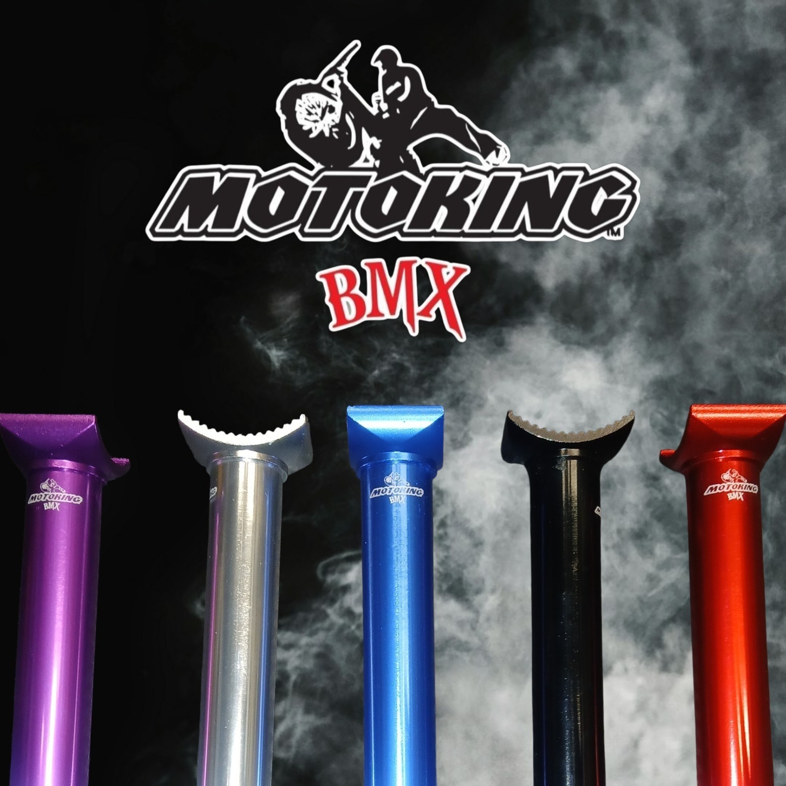 MOTOKING BMX Pivotal 25.4mm Seat Post 200mm Blue
