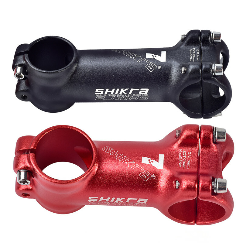 Aluminum Bicycle Short Stem 7° Mountain Bike Handlebar Stem 35-110mm Red/Black