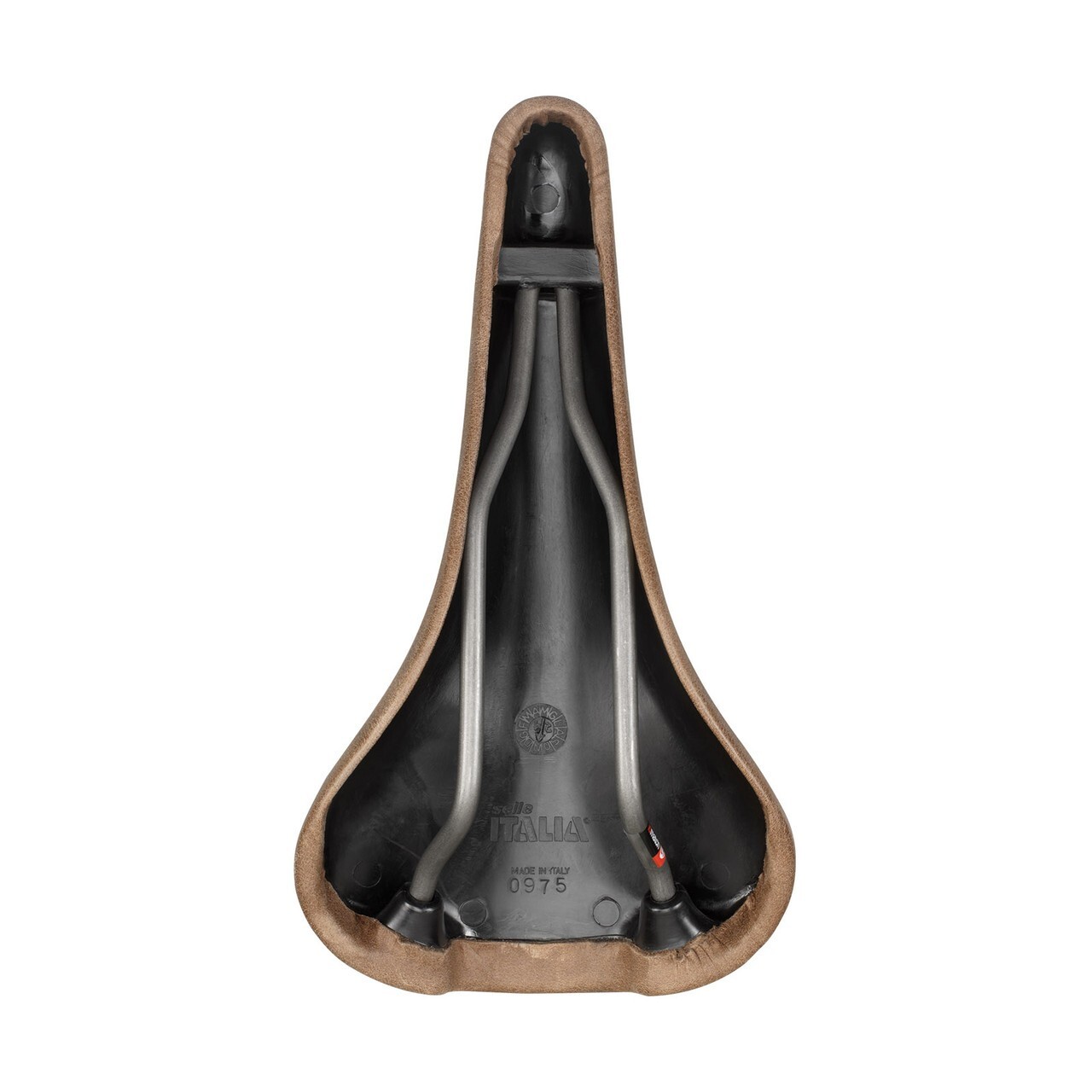 Selle Italia saddle TURBO BULLIT classic brown leather L1 146 275 mm FEC rails