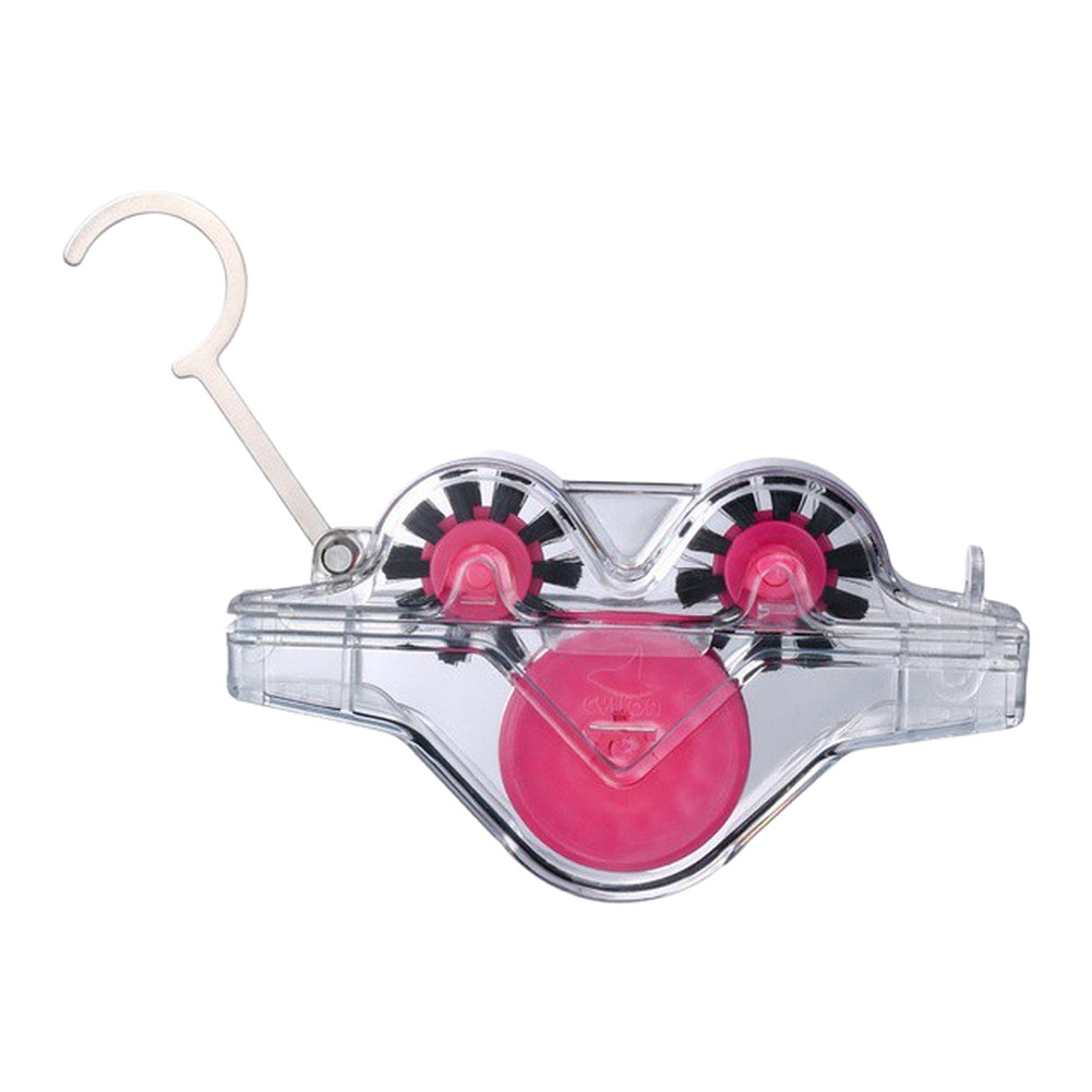 Compact Bike Chain Cleaning Tool – 14 cm x 4 cm x 14 cm Transparent Pink Finish
