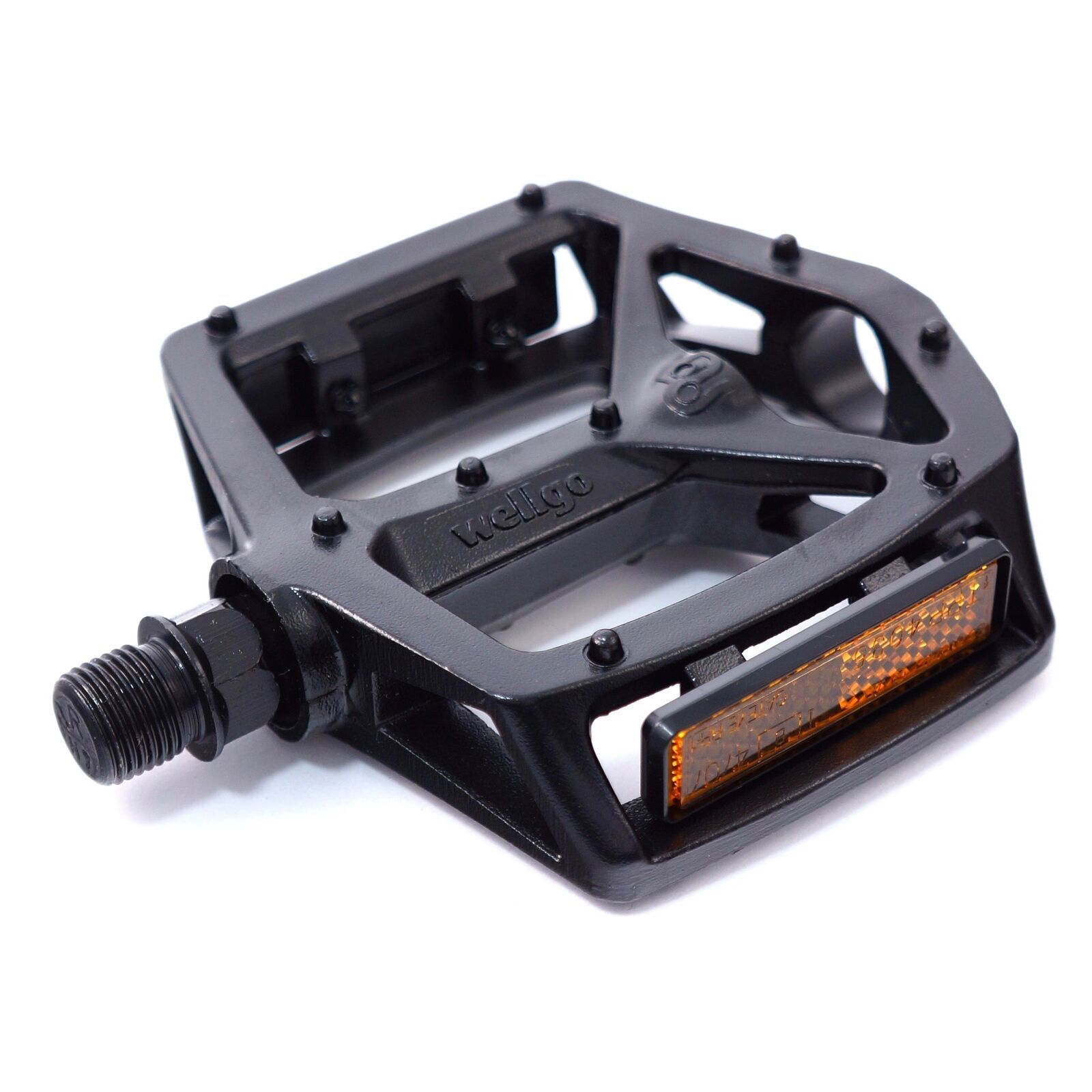 WELLGO MG-3 Fixed Pin Bike Pedals for MTB BMX DH Platform 9/16” Black Red Blue