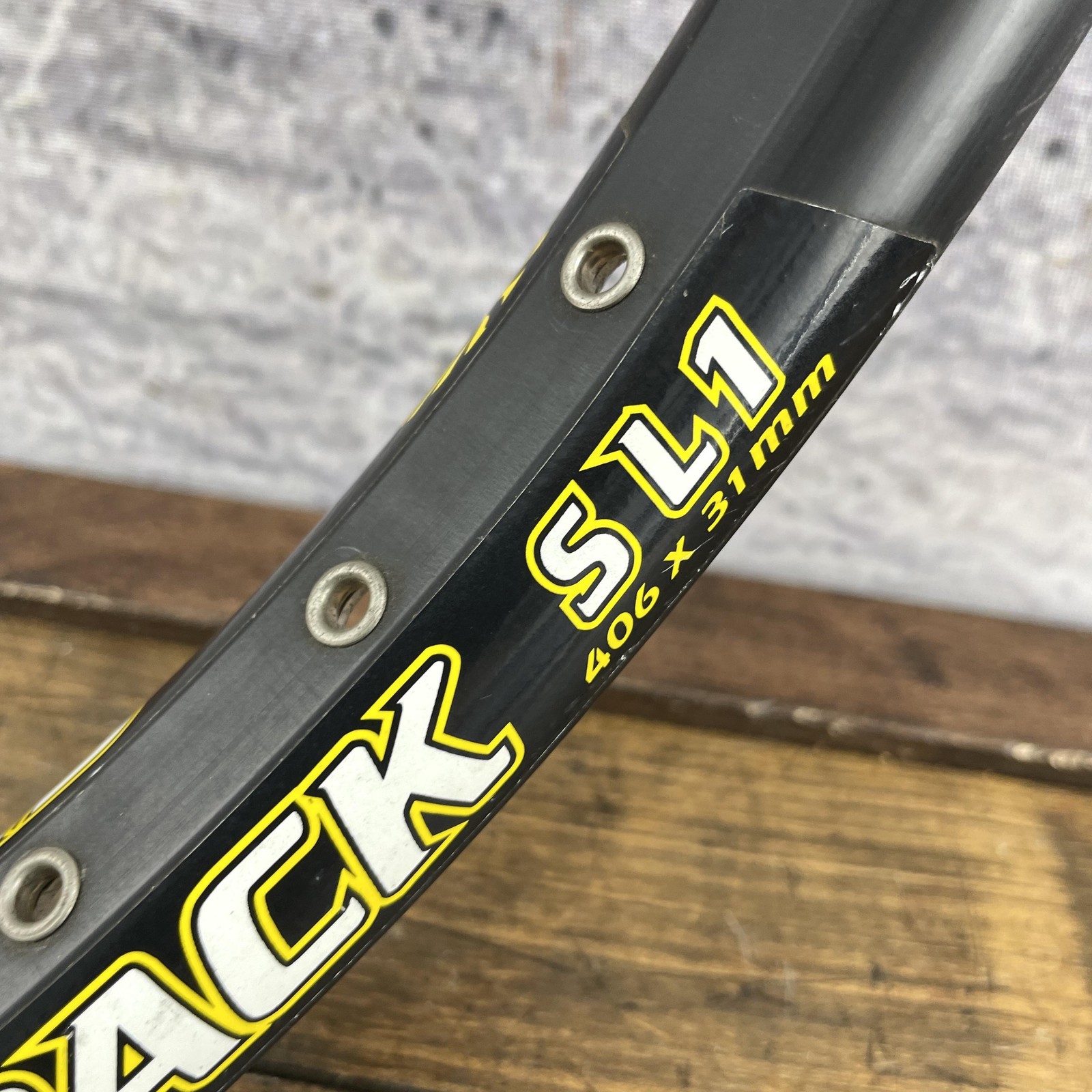 Sun Rims SingleTrack SL1 BMX Rim 20 in 36h Disc Hoop 406 x 31 Black Eyeleted 36