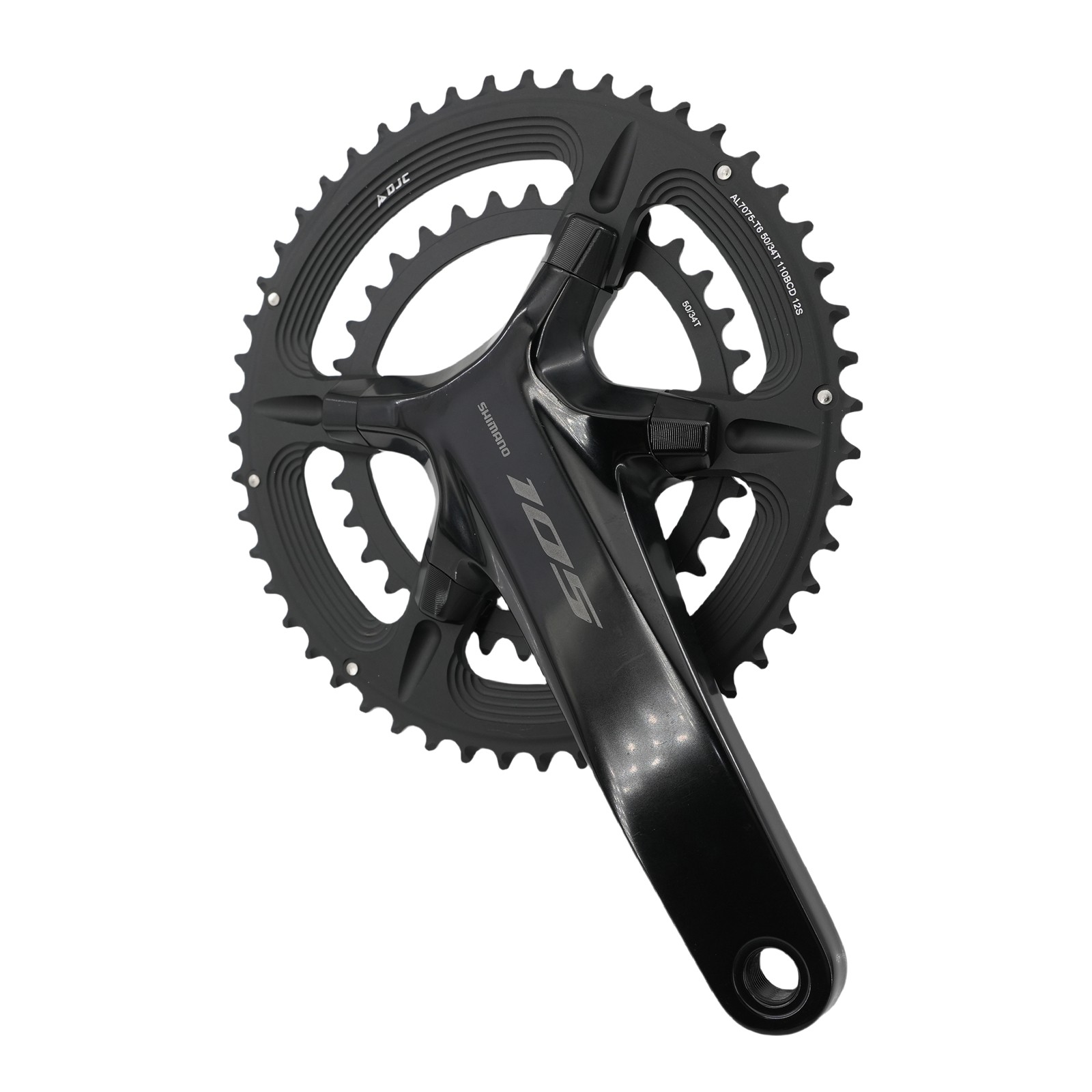 DJC Road Bike Chainring 110bcd 4 Bolts Mounting Oval Round 2x Double for Shimano