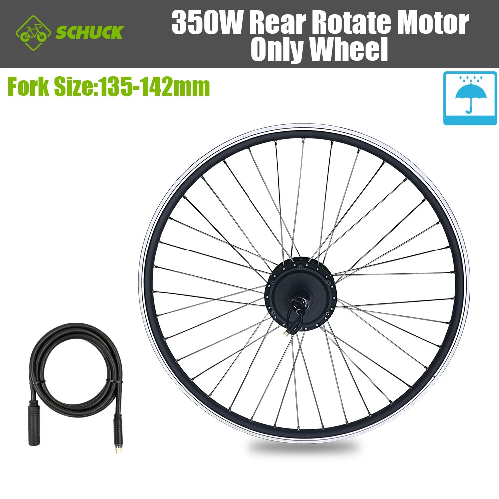 350W E-bike Front Rear Rotate/Cassette Drive Motor Waterproof Conversion Kit