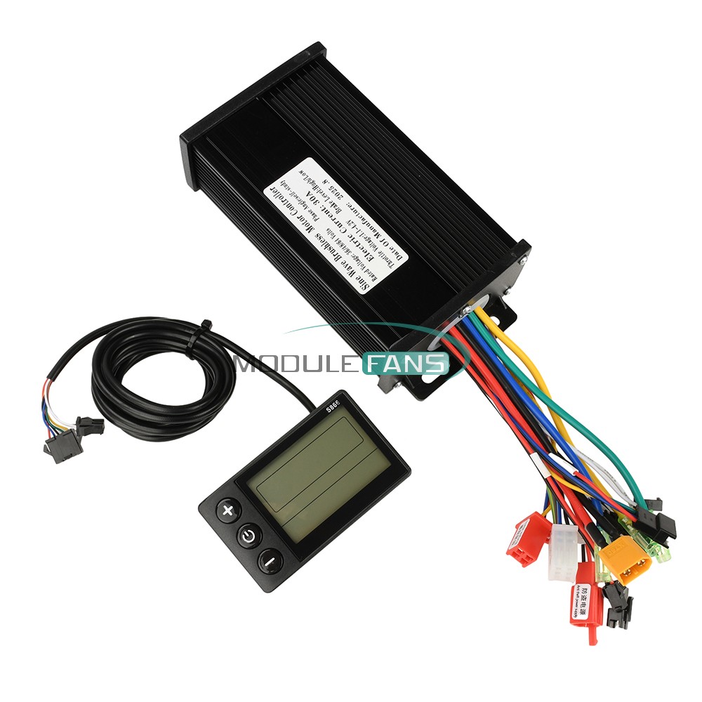36V 48V 64V 750-1500W Brushless Motor Controller Motor Driver E-Bike S866 Meter