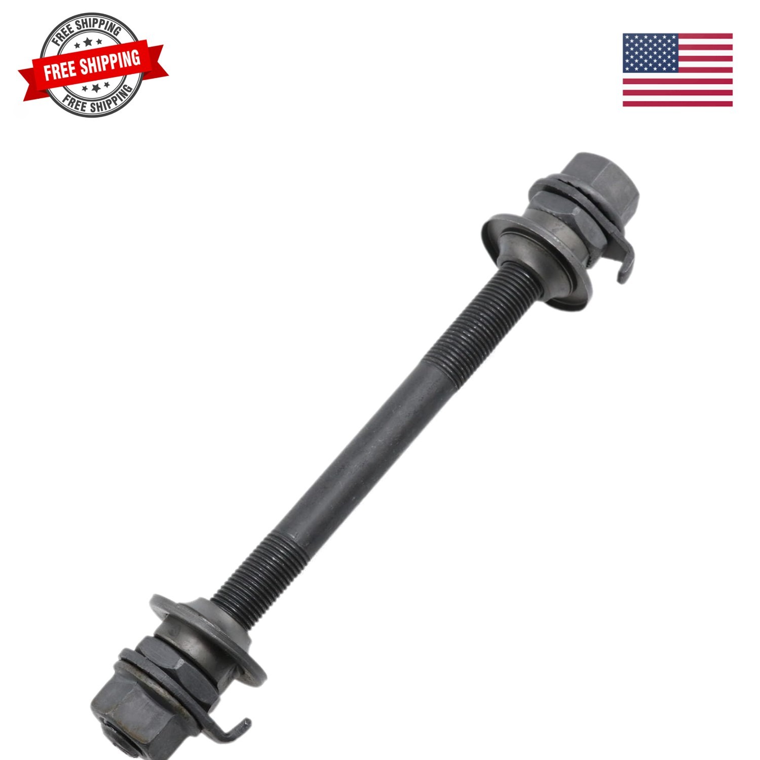 Bike Axle 140mm Bicycle Multiple Speed Front Hub Axle 3/8 Inch Black 26TPI Hu…
