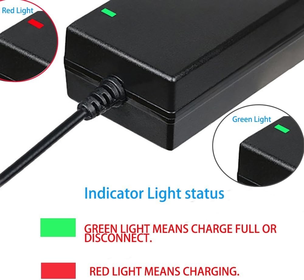 Reliable 42V 2A Power Adapter for 36V Electric Bike Charging – Indicator Light