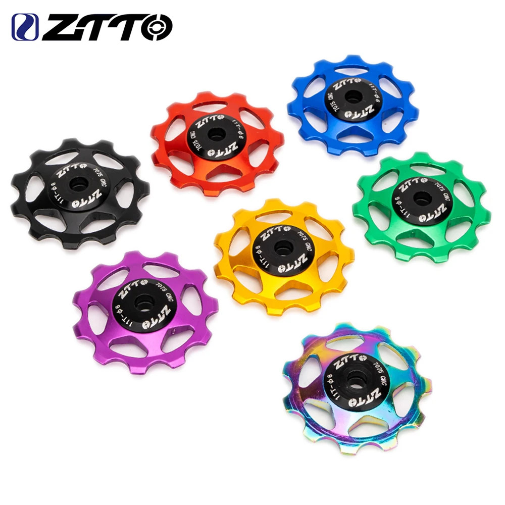 MTB Bicycle Rear Derailleur Jockey Wheel 11T 13T Steel Bearing Pulley AL7075 CNC