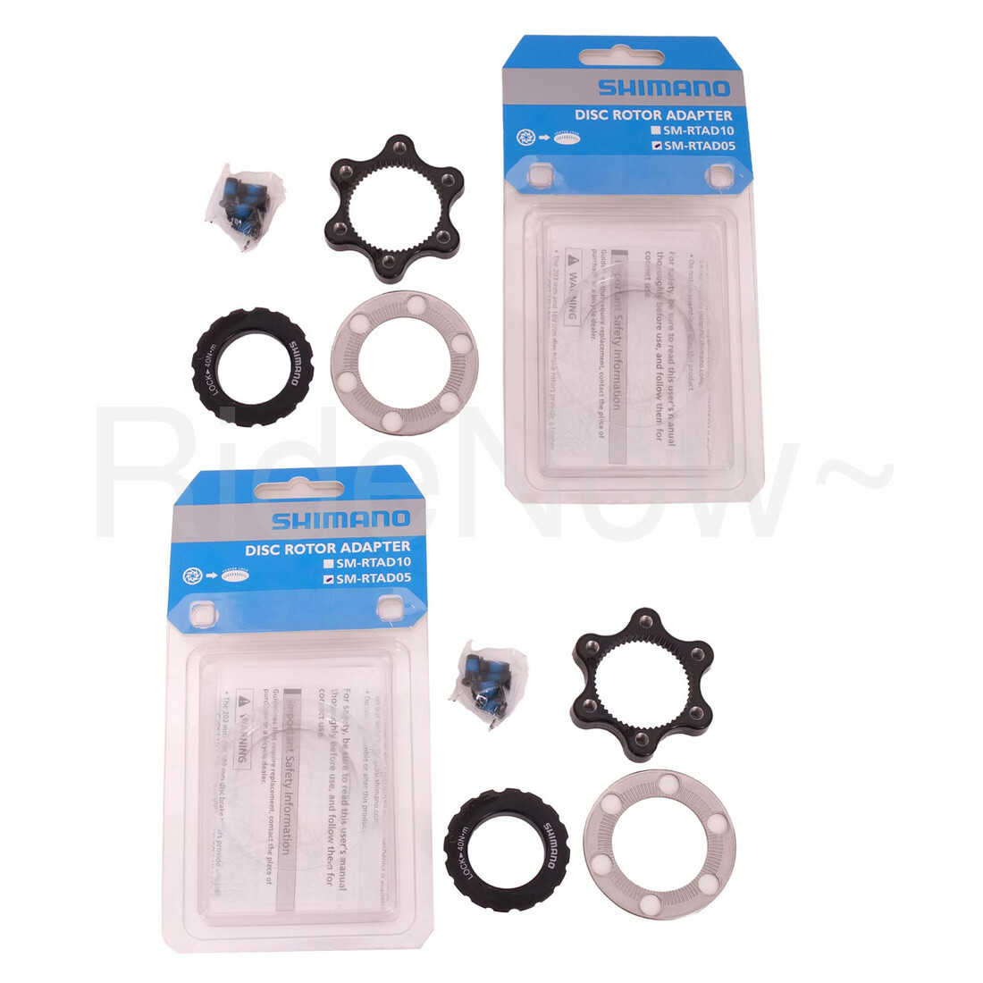2 x Shimano SM-RTAD05 Center Lock Hub to 6 Bolt Disc Brake Rotor Adapter NIB