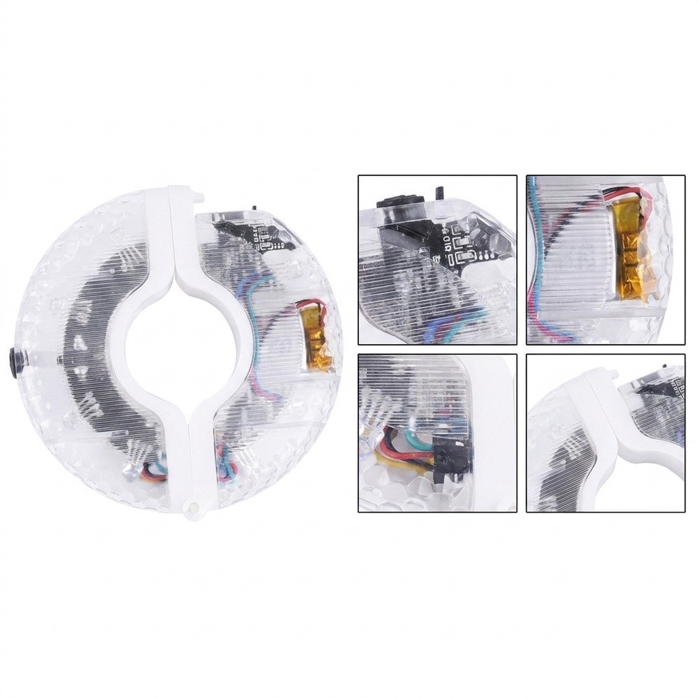 Rechargeable LED Wheel Light – 8.5 cm x 1.8 cm White Bicycle Accessory