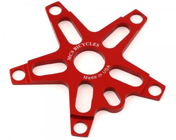 MCS BMX V2 5 BOLT ALLOY SPINDER 110 ALLOY RED