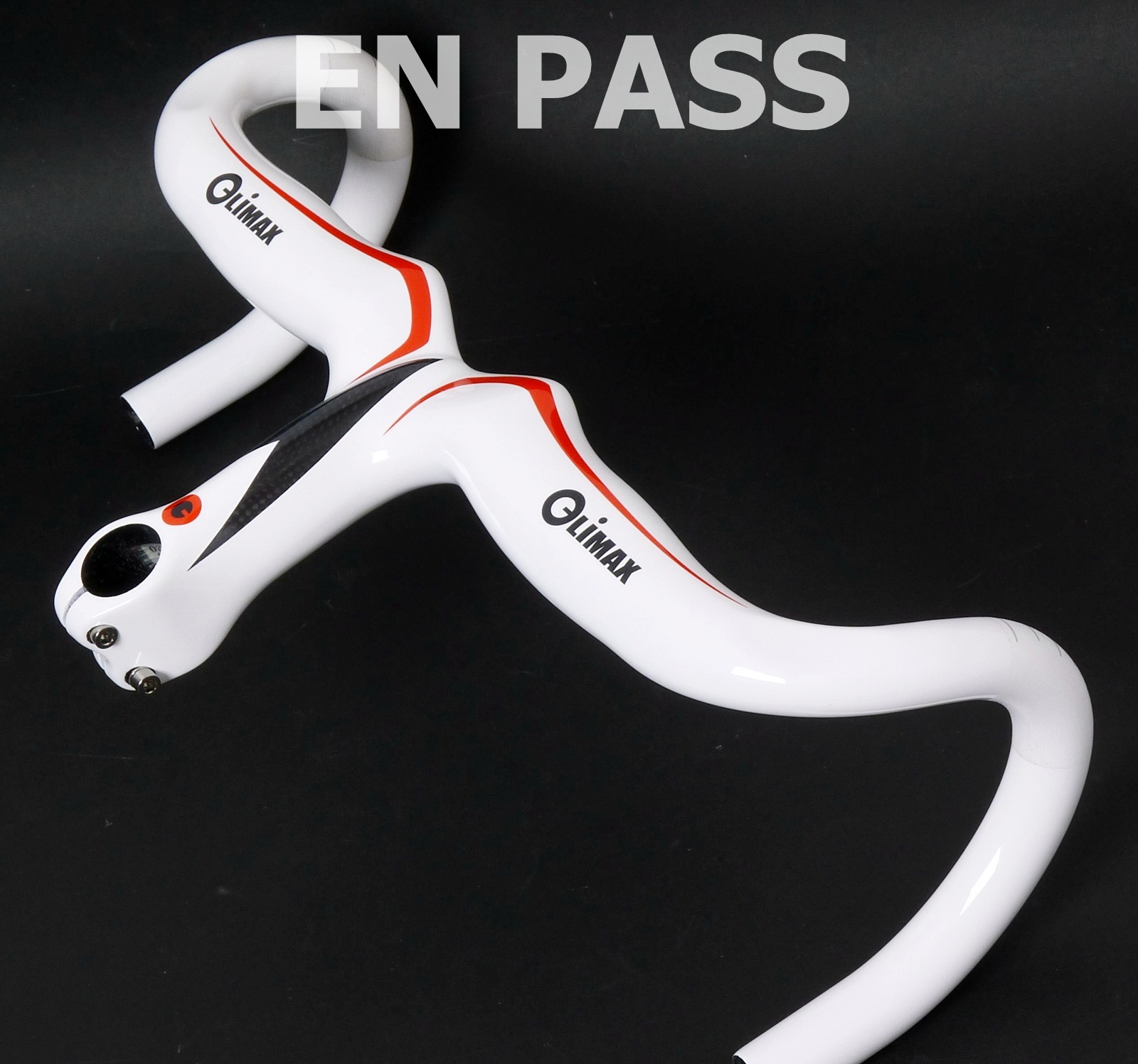 mr-ride 44×12,compact 350g Climax Carbon Integrated Handlebar stem HR03B White