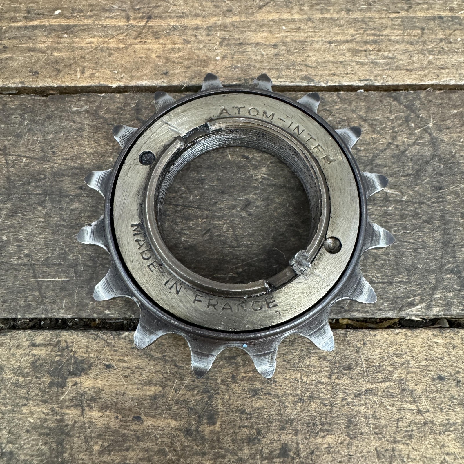 Vintage ATOM INTER Single Speed Freewheel 16T BMX Made France Bike Cog
