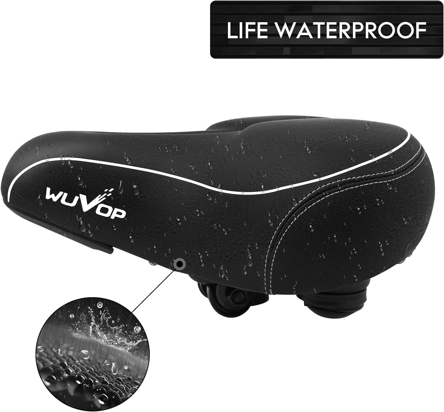 Asiento de bicicleta de gran tamano ancho y comodo para mujeres y hombres univer