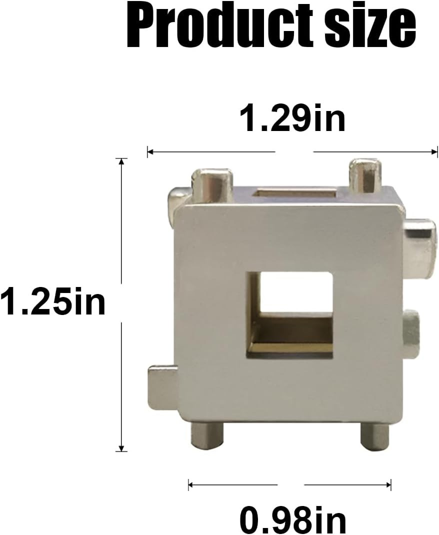 Car Cube Brake Caliper Compression Tool, Steel Rear Disc Brake Piston Tool Fits