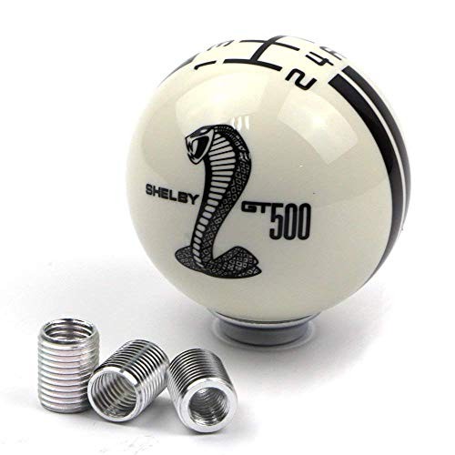 for Ford Mustang Car Gear Shift Knob 5 Speed Cobra Logo Manual Handle Black
