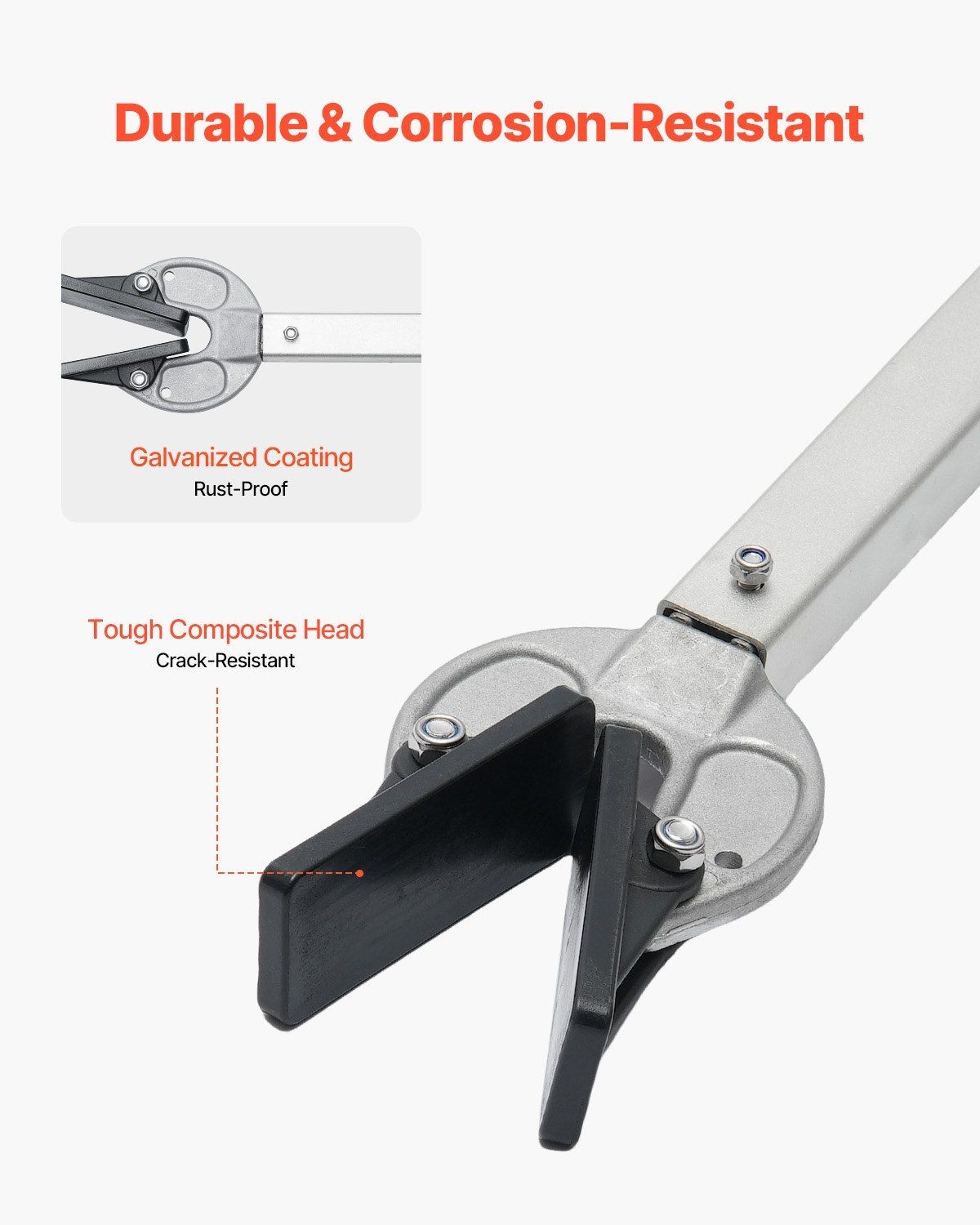 23-35in Adjustable Transom Saver, Galvanized Steel, 100HP Outboard