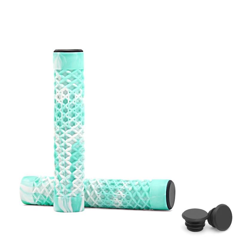 1pair Bicycle Handlebar Grips Lengthening Non-slip Soft Rubber Mountain Bike Gri
