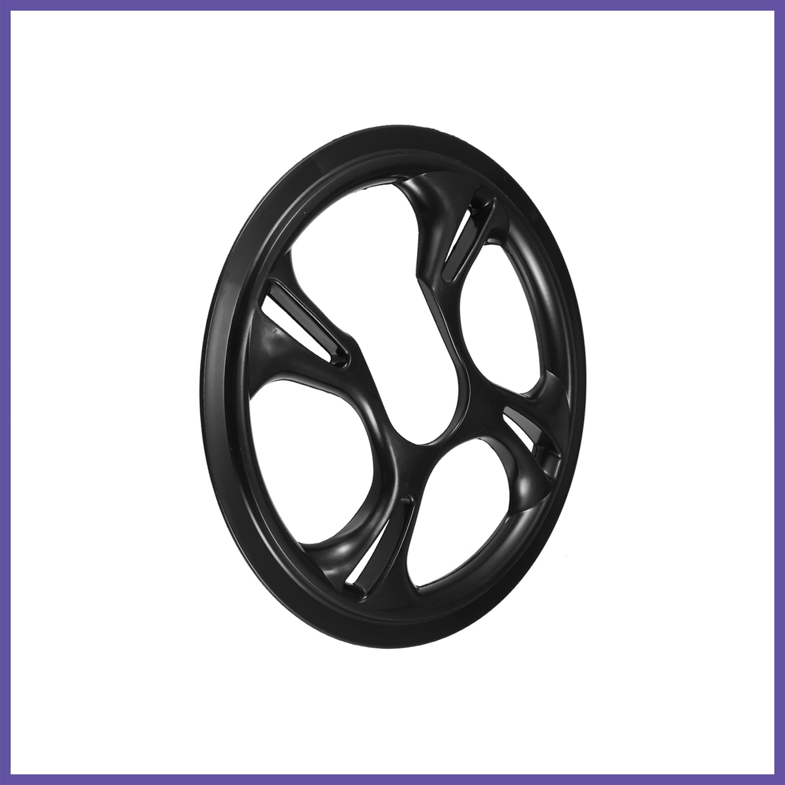 2pc 48 Teeth 12cm 4 Hole Bike Crankset Chain Wheel Covers Protection Black