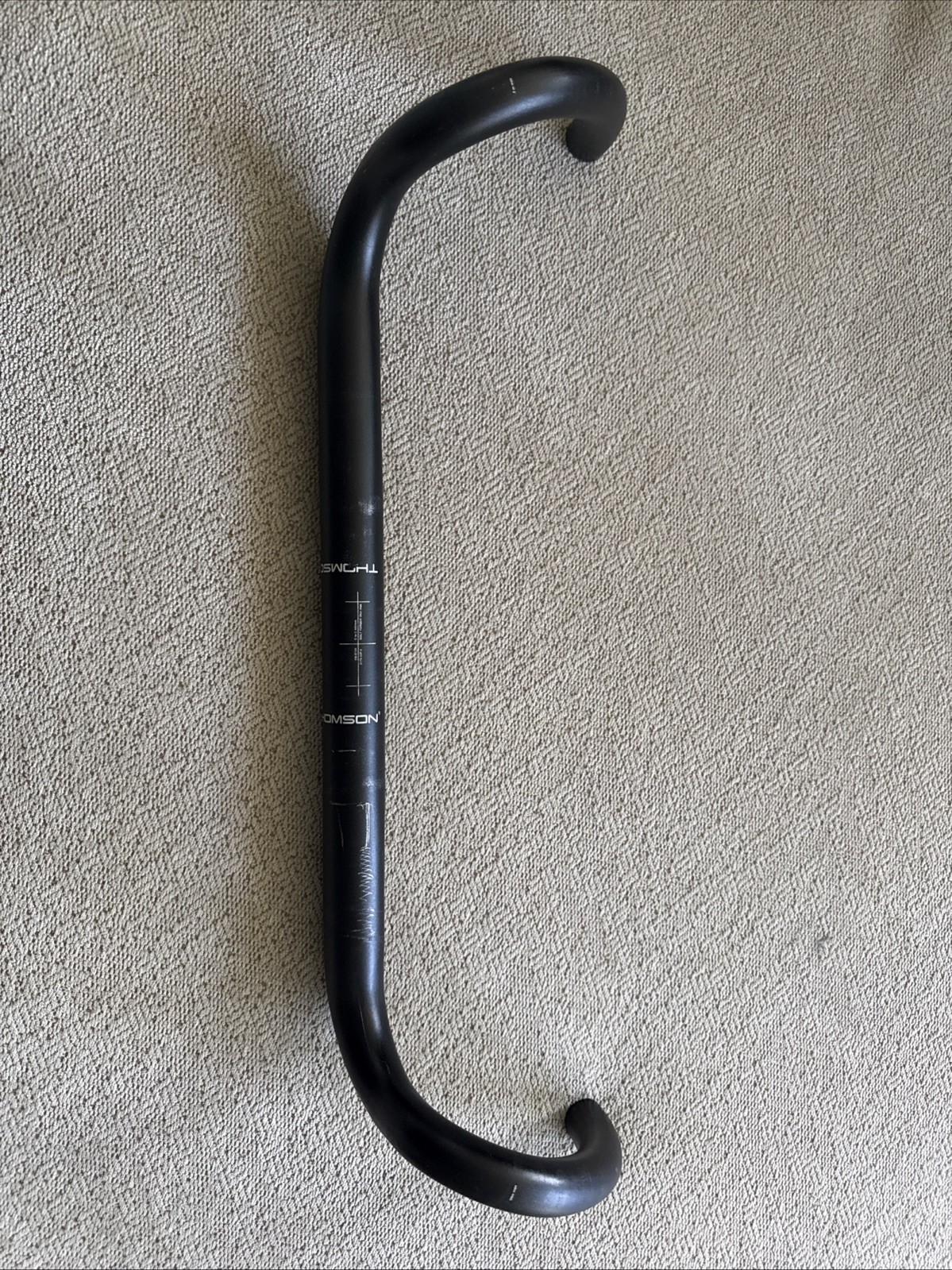 THOMSON aluminum drop bar drop handle black gravel – 440mm