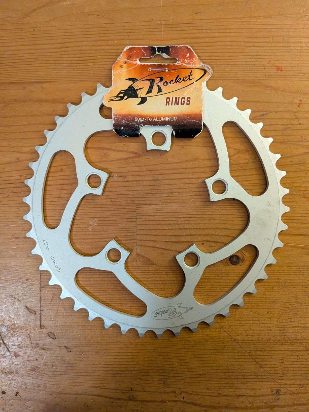 Rocket Rings Pro 46T 94mm BCD 5 bolt 6061-T6 Bicycle Chainring